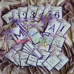 Mor Çiçek Kuş Temalı Parti-Bebek Mevlidi-Banner-Kürdan Süsü-Kitap Ayracı-Anı Kartları